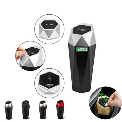 Modern Car Trash Can with Lid